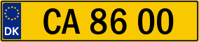 Trailer License Plate